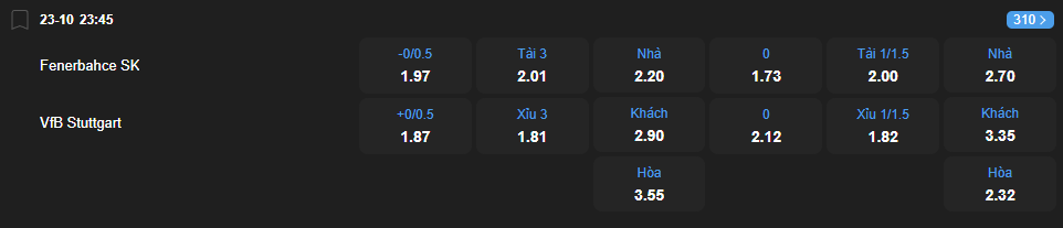 Tỷ lệ kèo Fenerbahce vs VfB Stuttgart nhan-dinh-soi-keo-fenerbahce-vs-vfb-stuttgart-luc-23h45-ngay-23-10-2025-2